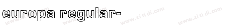 europa regular字体转换